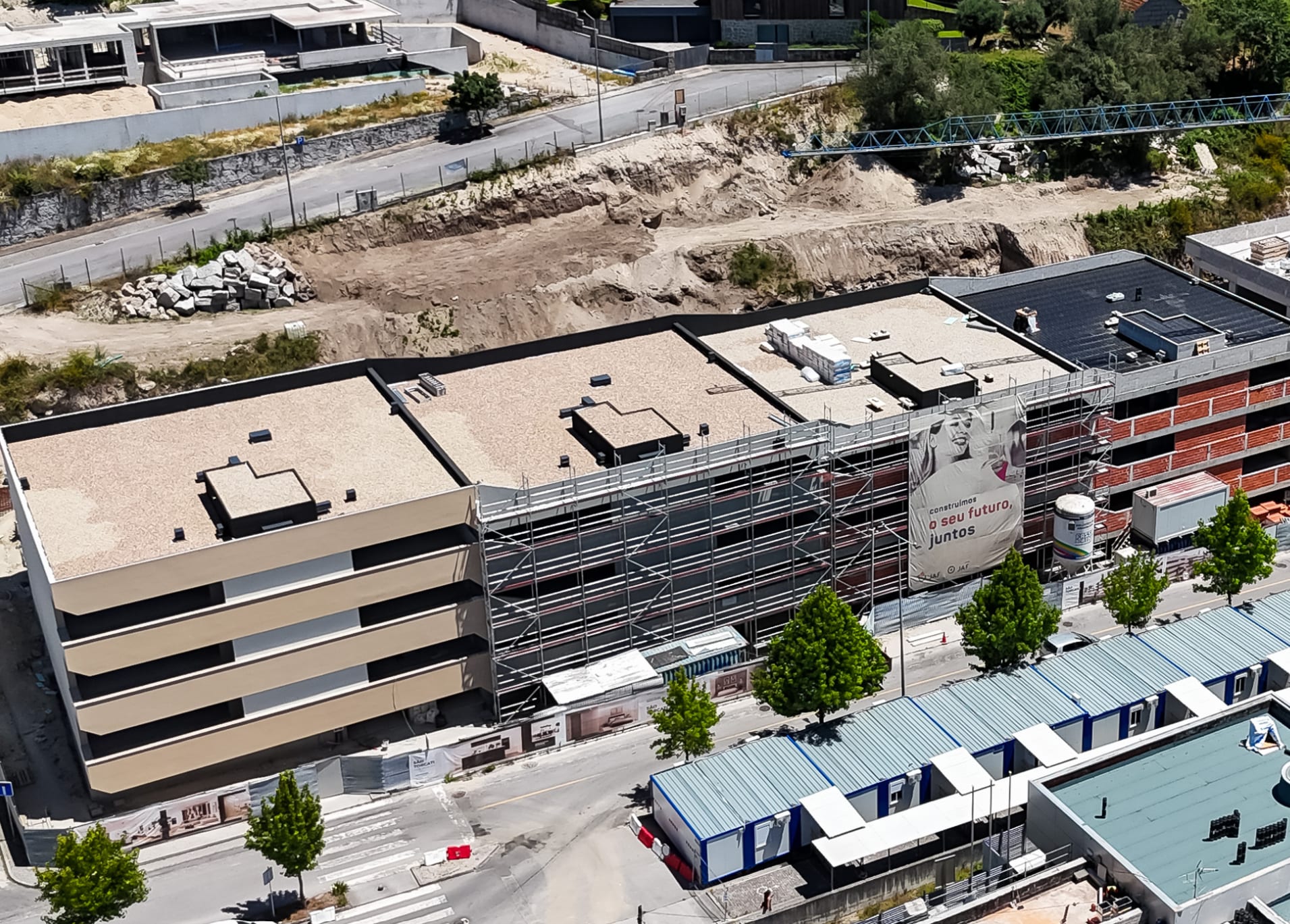 JAF Construções – obra em curso vista de cima
