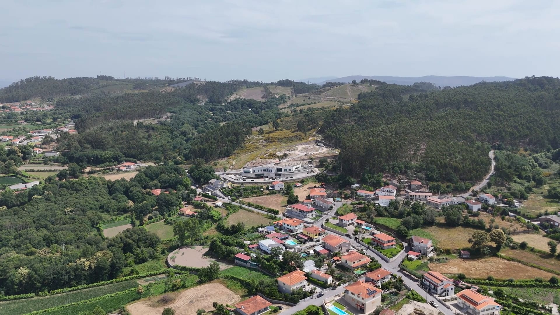 Vista aérea de uma instalação do Grupo JAF