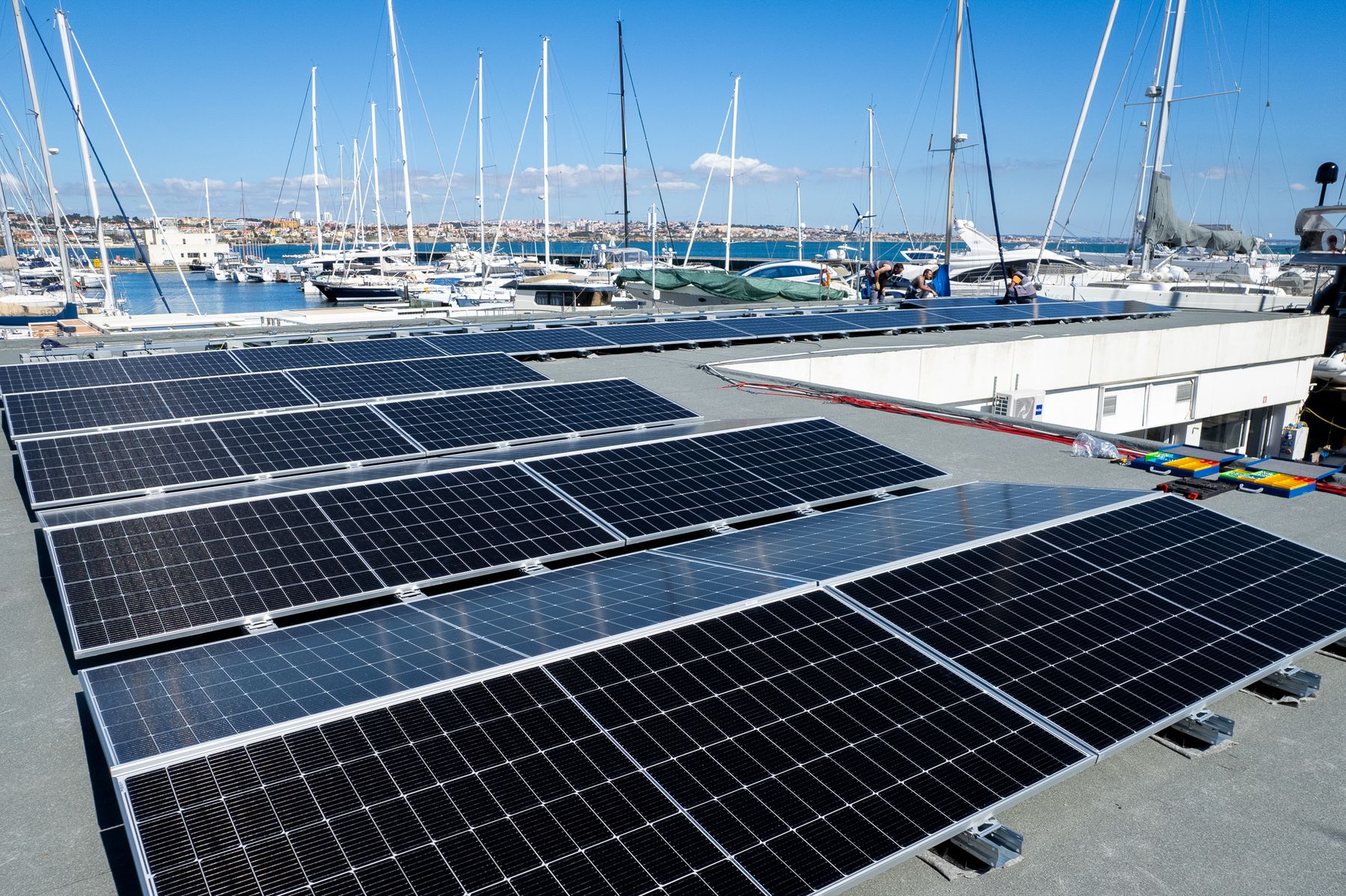 Parque solar – vista geral